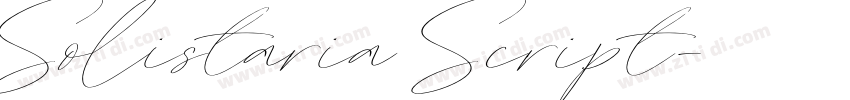 Solistaria Script字体转换